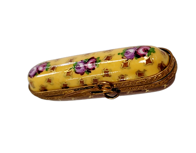 Yellow Roses Porcelain Treasure Porcelain Limoges Traditional Home French Trinket Box