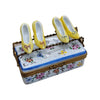 Yellow Shoe Flowers Limoges Box Porcelain Limoges Shoes fashion figurine LIMOGES BOXES French Trinket Box