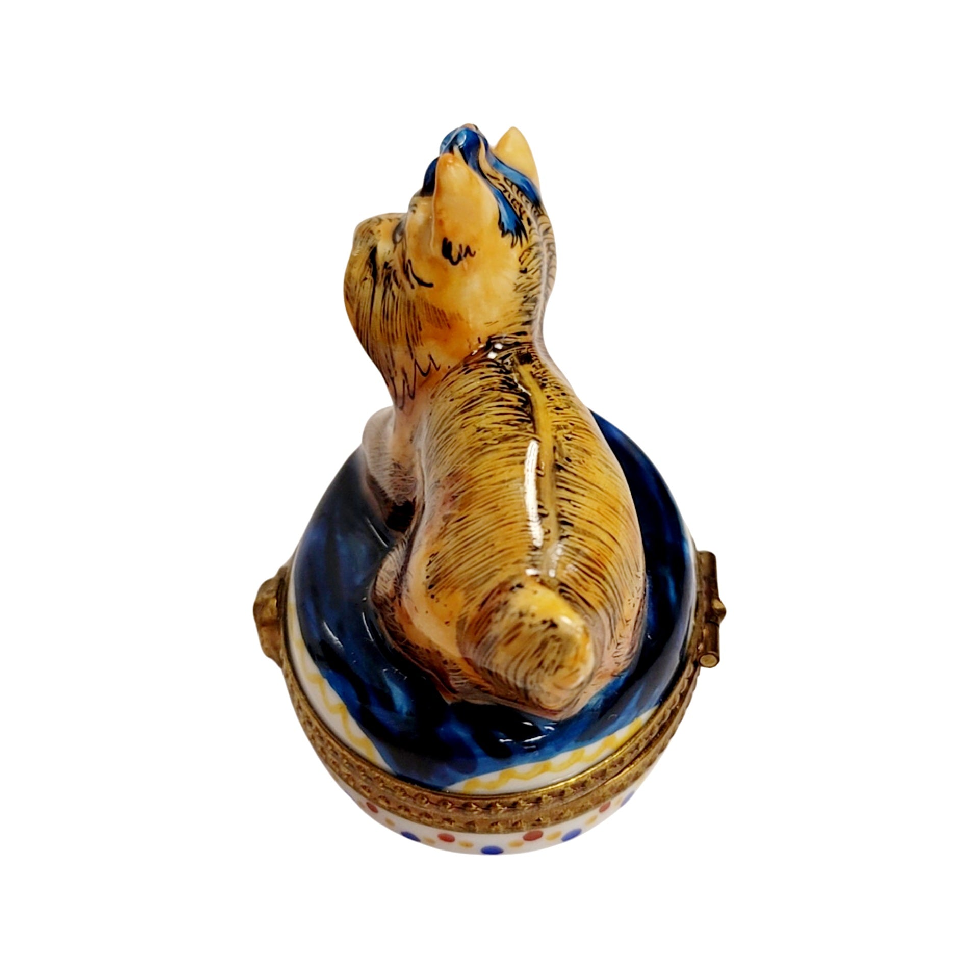 Yorkshire Terrier Limoges Box Porcelain Limoges dog French Trinket Box