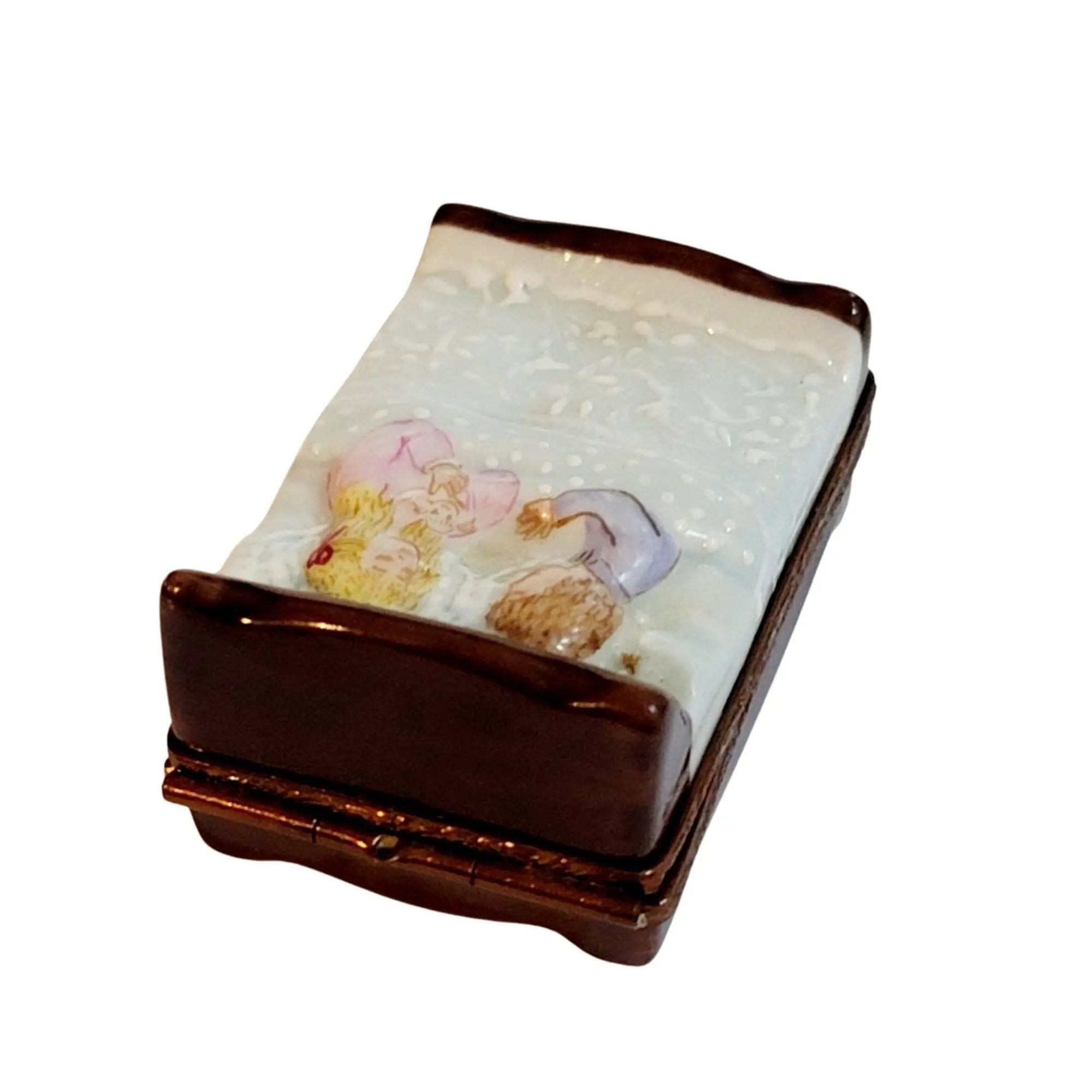 Young Lovers Porcelain Figurine Porcelain Limoges furniture love French Trinket Box