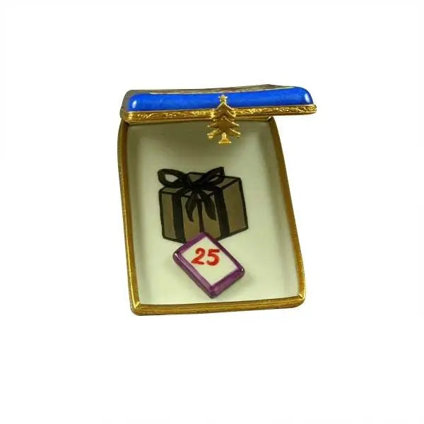 Advent Calendar Porcelain Limoges xmas theme christian French Trinket Box