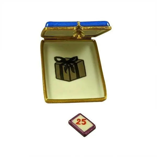 Advent Calendar Porcelain Limoges xmas theme christian French Trinket Box