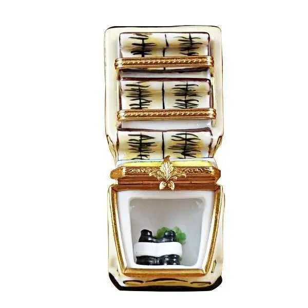 Africa Safari Vehicle with Binoculars Porcelain Limoges travel vehicle limoges boxes French Trinket Box