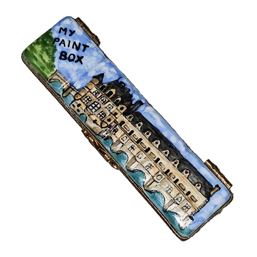 Artistic Limoges Watercolor Box Porcelain Limoges art fine French Trinket Box
