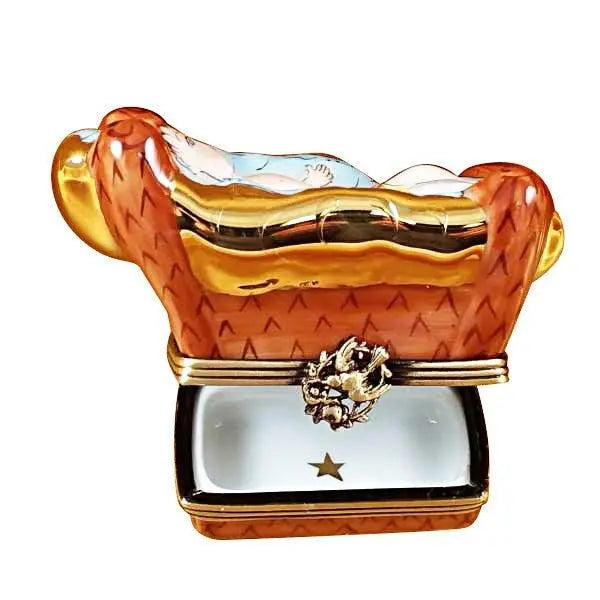Baby Jesus Porcelain Limoges nativity baby christian French Trinket Box
