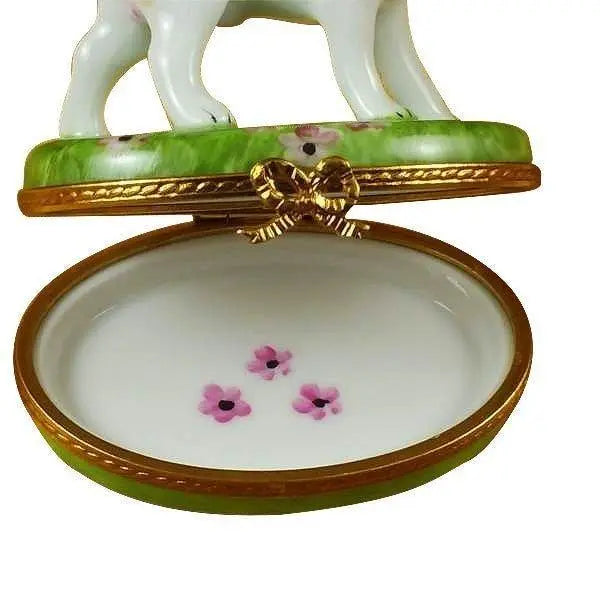 Beagle Dog Porcelain Limoges dog limoges boxes French Trinket Box