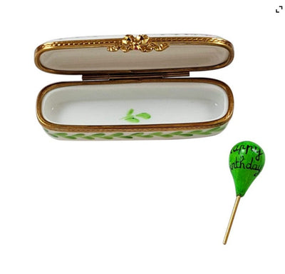 OBLONG HAPPY BIRTHDAY BOX WITH BALLOON.