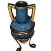 Blue Elegance Urn Box Porcelain Limoges furniture traditional French Trinket Box