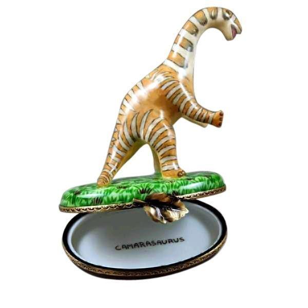 Brachiosaurus Long Neck, Long Tail Dinosaur Porcelain Limoges wild animals French Trinket Box