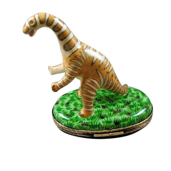 Brachiosaurus Long Neck, Long Tail Dinosaur Porcelain Limoges wild animals French Trinket Box