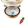 Brown Bunny on Leaf with Removable Carrot Limoges Box - Limoges Box Boutique