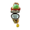 Brown Easter Rabbit with Removable Limoges Porcelain Egg Trinket Box - Limoges Box Boutique
