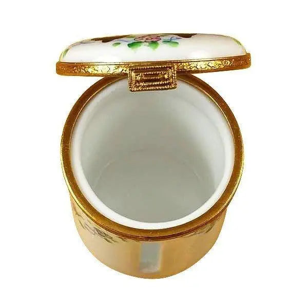 Butterfly Stamp Holder Porcelain Limoges Butterfly Home French Trinket Box