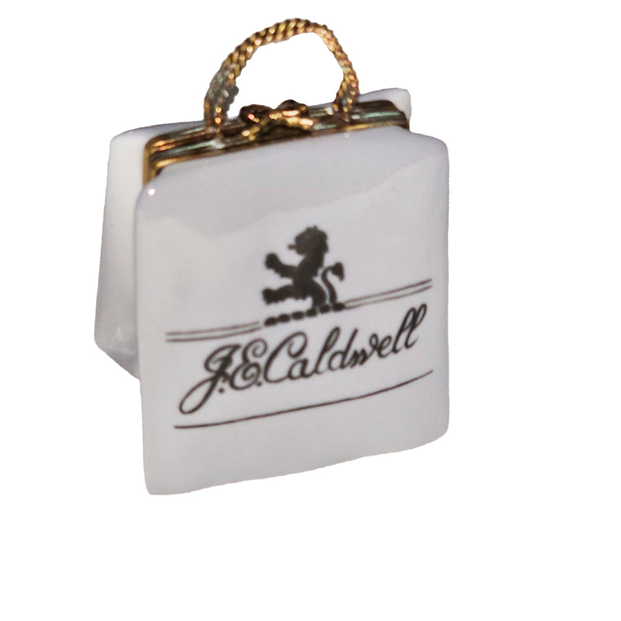 Caldwell Luxury Shopping Bag Porcelain Limoges traditional French Trinket Box