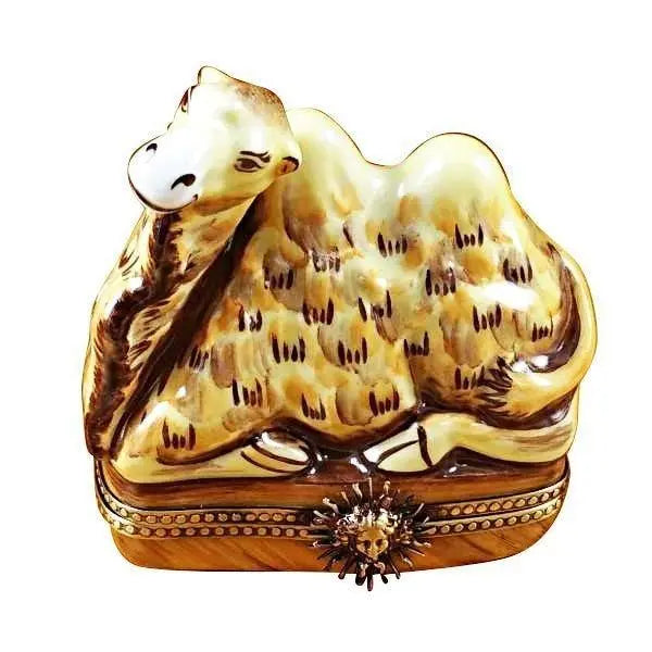Camel Porcelain Limoges nativity wild animals French Trinket Box