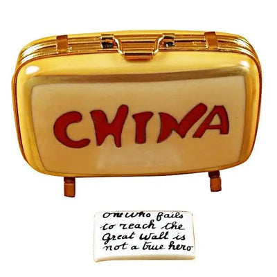 China Suitcase Limoges Box - Limoges Box Boutique