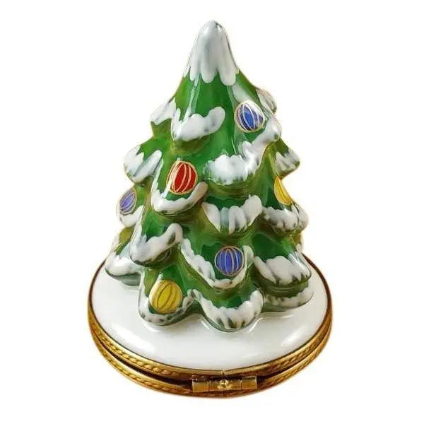 Christmas Tree Porcelain Limoges Christmas Tree French Trinket Box
