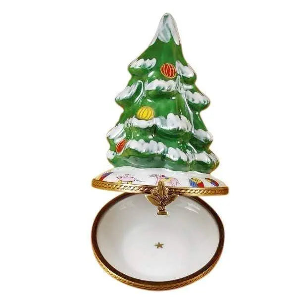 Christmas Tree Porcelain Limoges Christmas Tree French Trinket Box