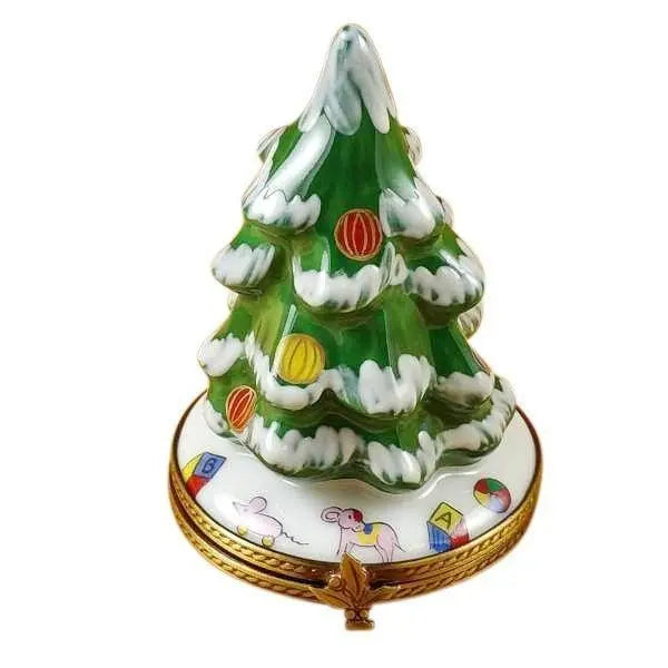 Christmas Tree Porcelain Limoges Christmas Tree French Trinket Box