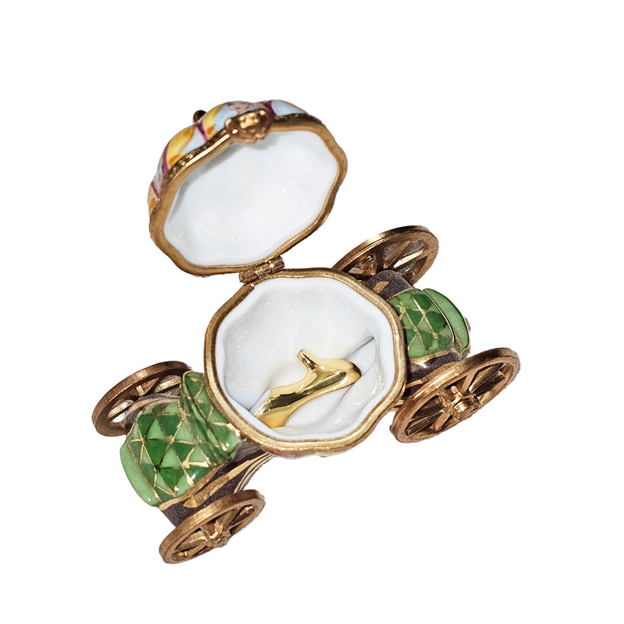 Cinderella Coach Limoges Box Porcelain Limoges kids book fairy French Trinket Box