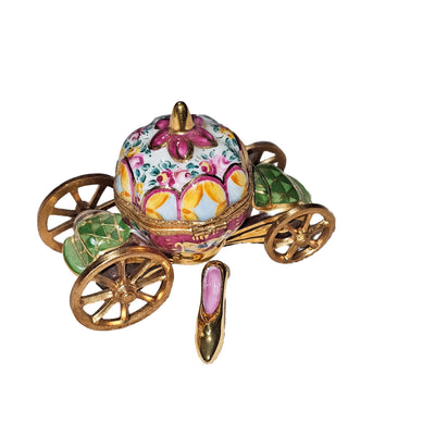 Cinderella Coach Limoges Box Porcelain Limoges kids book fairy French Trinket Box