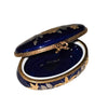 Cobalt Blue Elegance Box Porcelain Limoges traditional French Trinket Box