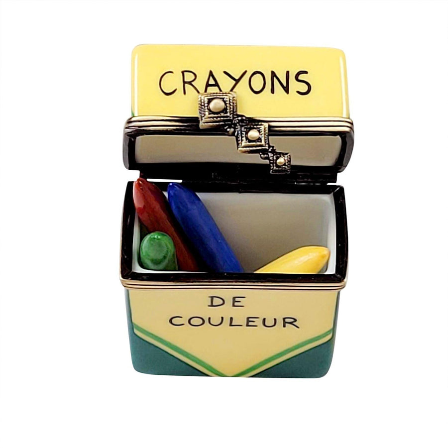 Crayon Porcelain Limoges baby art French Trinket Box