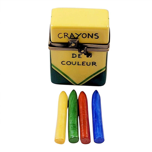 Crayon Porcelain Limoges baby art French Trinket Box
