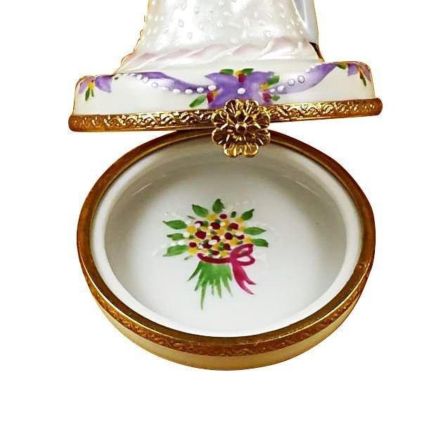 Dancing Bride and Groom Porcelain Limoges Wedding Anniversary Limoges Box Bridal French Trinket Box