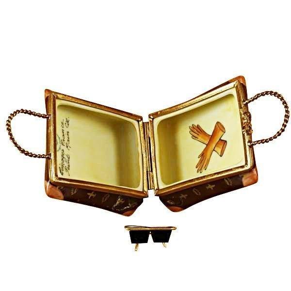 Designer Shopping Bag Porcelain Limoges Limoges Box Purse fashion bag French Trinket Box