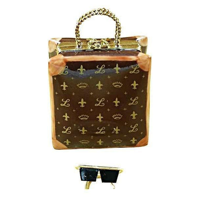 Designer Shopping Bag Porcelain Limoges Limoges Box Purse fashion bag French Trinket Box