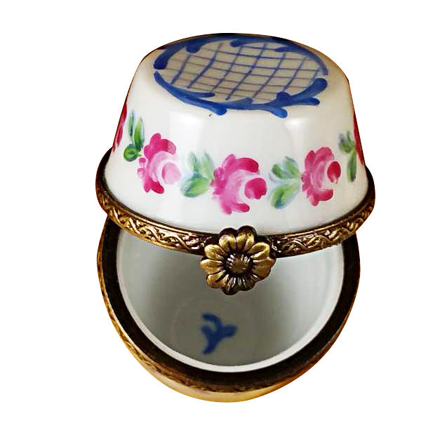 Tall Blue and White Limoges Box