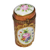 Elegant Brown Floral Limoges Box Porcelain Limoges traditional French Trinket Box