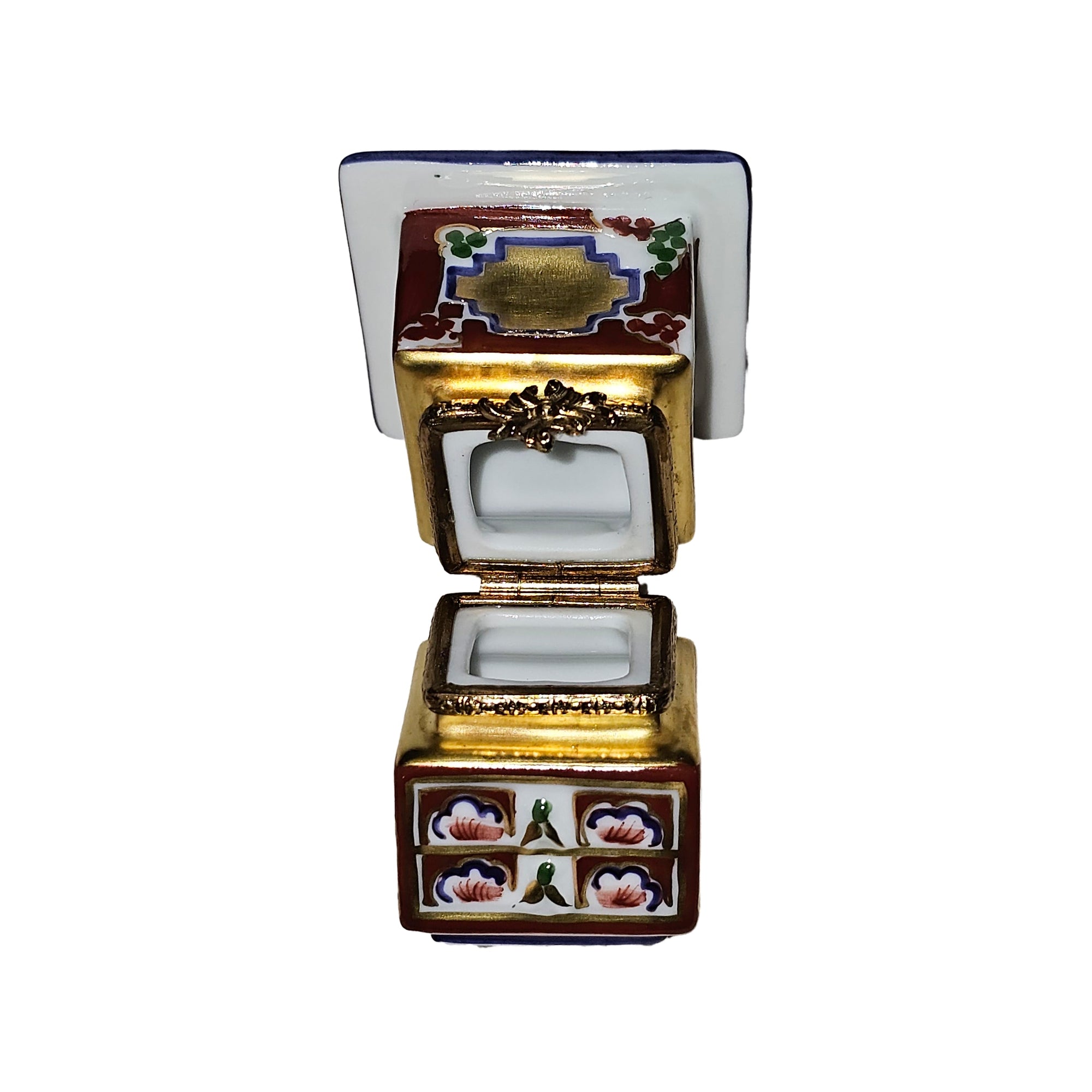 Elegant Chinese Lantern Treasure Porcelain Limoges World Travel French Trinket Box