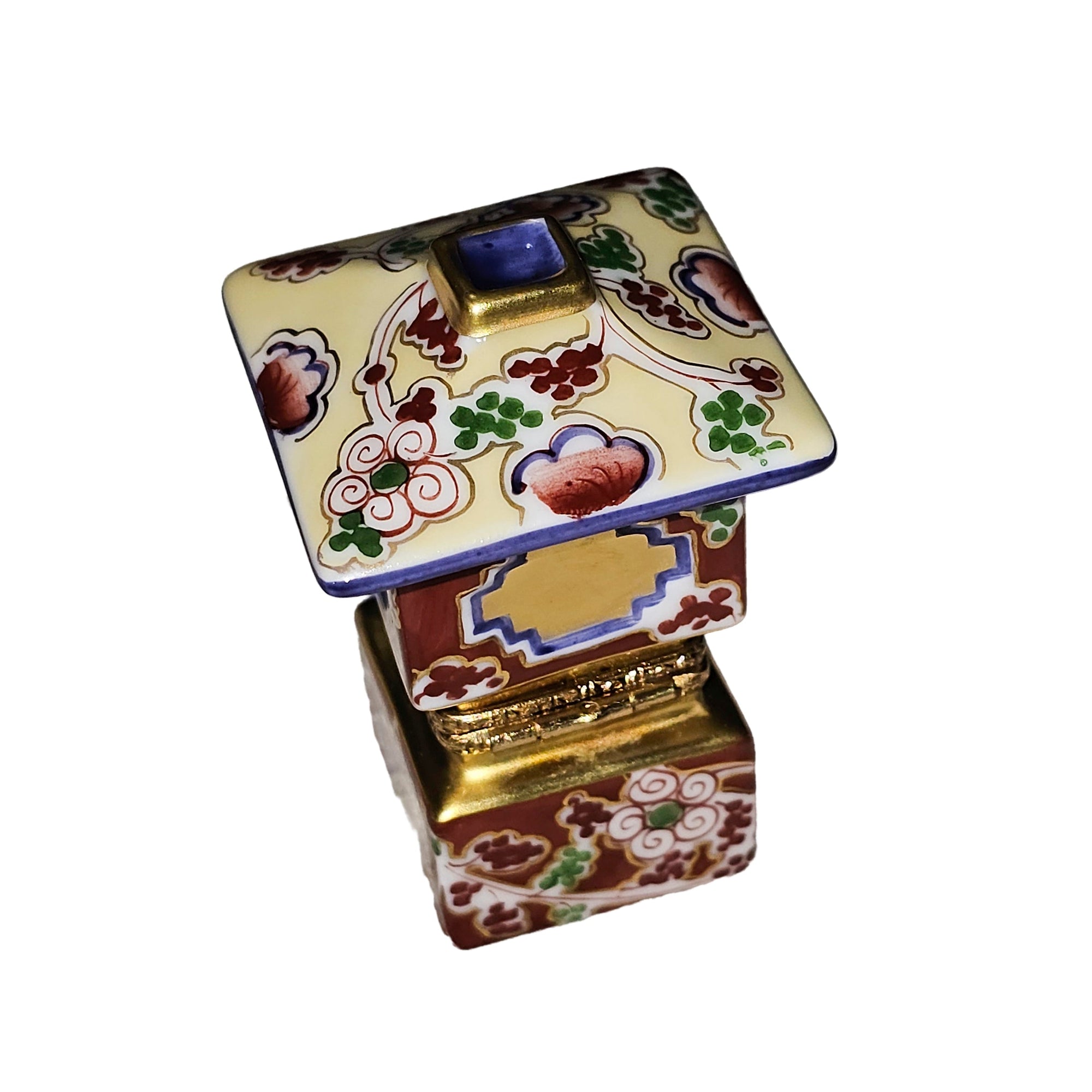 Elegant Chinese Lantern Treasure Porcelain Limoges World Travel French Trinket Box