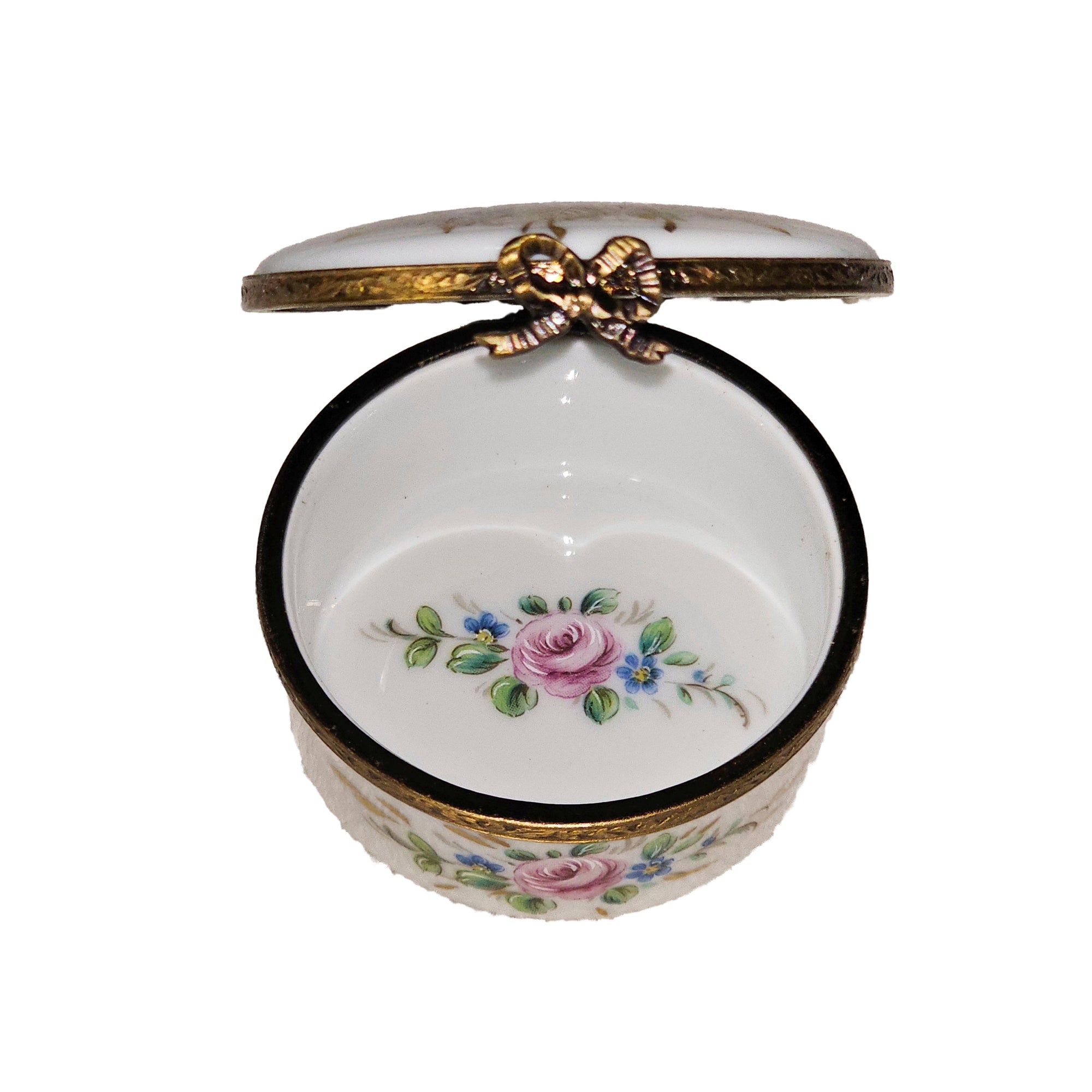 Elegant Floral Limoges Box Porcelain Limoges traditional French Trinket Box