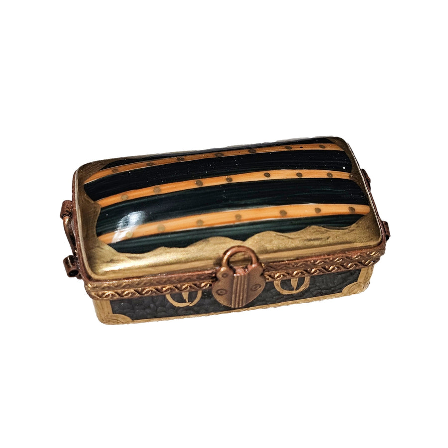 Elegant Pink Liner Trunk Box Porcelain Limoges home furniture French Trinket Box