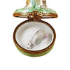 Falcon with Mouse Porcelain Limoges bird mice sports French Trinket Box