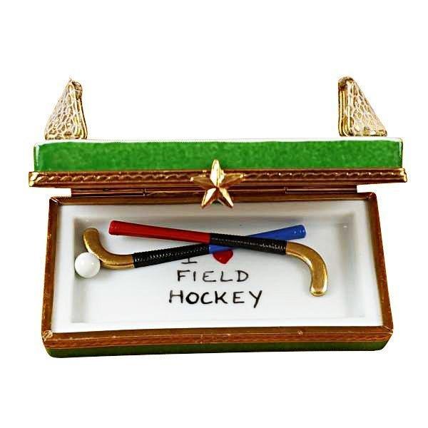 Field Hockey Porcelain Limoges sports French Trinket Box