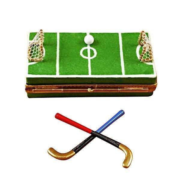 Field Hockey Porcelain Limoges sports French Trinket Box