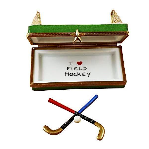 Field Hockey Porcelain Limoges sports French Trinket Box