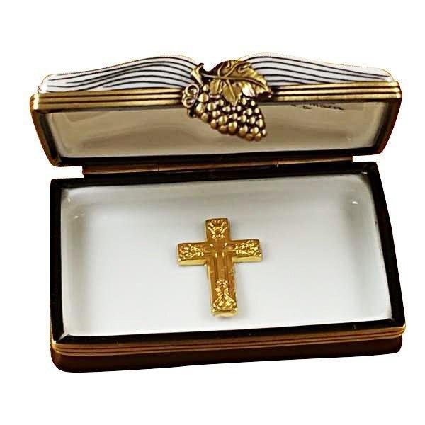 First Holy Communion Book Porcelain Limoges christian religious nativity French Trinket Box