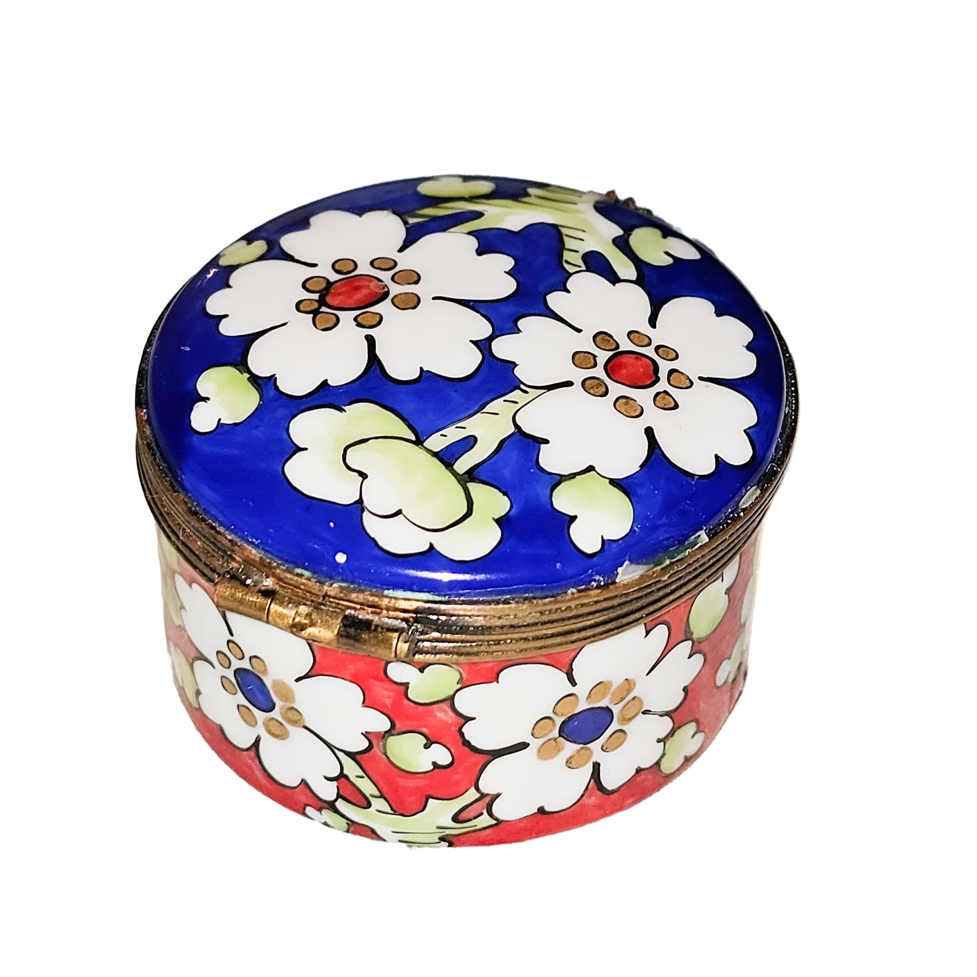 Floral Elegance Limoges Box Porcelain Limoges traditional French Trinket Box
