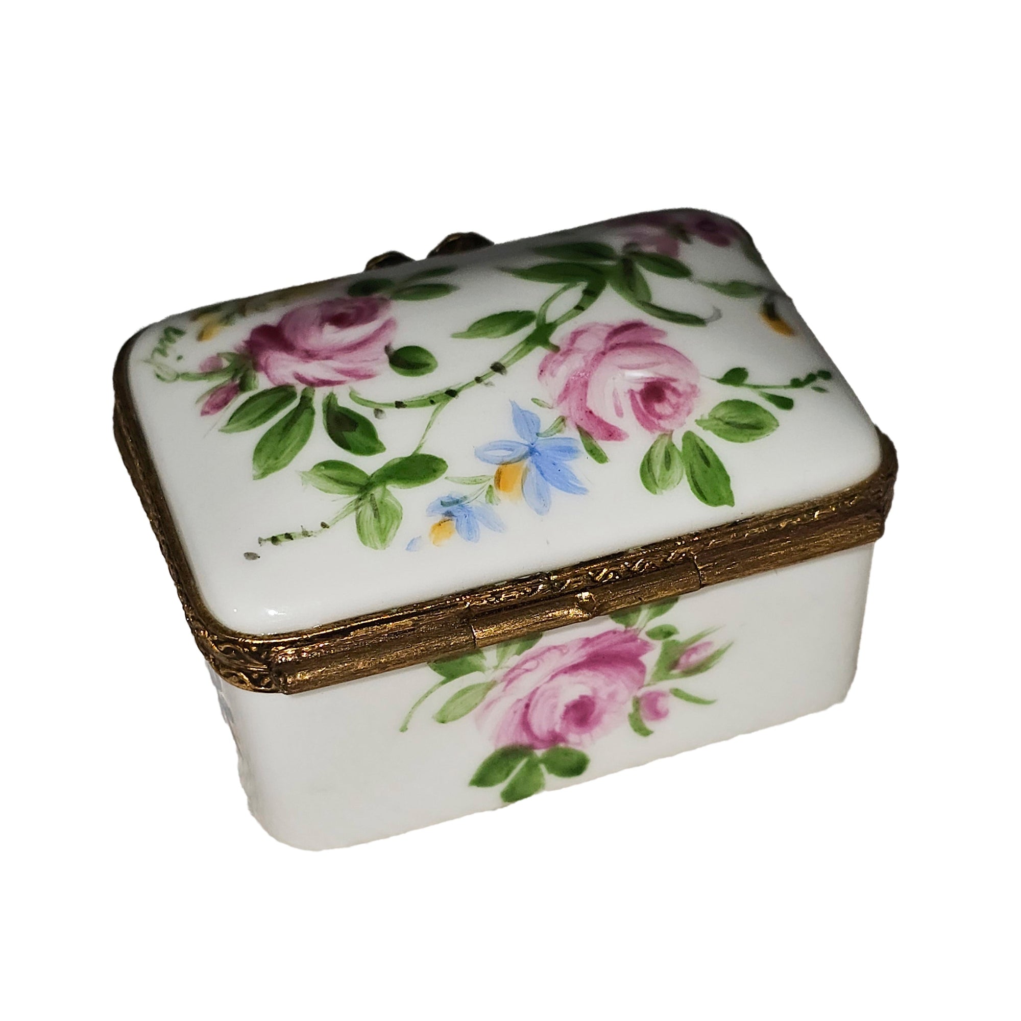 Floral Elegance Limoges Box Porcelain Limoges traditional French Trinket Box