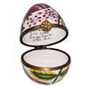 Floral Elegance Limoges Egg Porcelain Limoges egg French Trinket Box