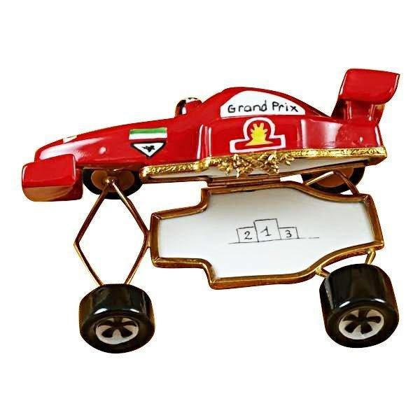 Formula One Race Car Porcelain Limoges sports French Trinket Box