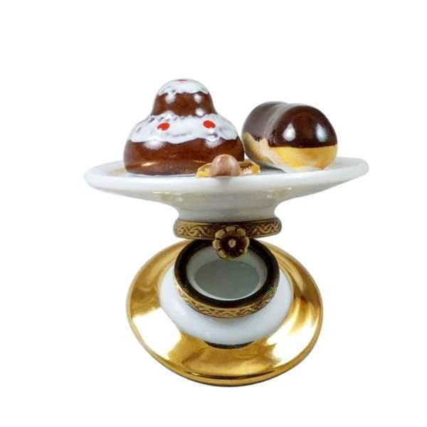 French Pastry Tray Porcelain Limoges Dessert France French Trinket Box