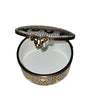 Golden Elegance Limoges Box Porcelain Limoges Traditional French Trinket Box