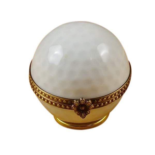 Golf Ball Porcelain Limoges sports French Trinket Box
