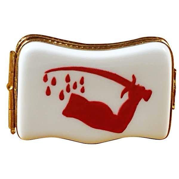 Goliad, Texas Flag Porcelain Limoges united states French Trinket Box